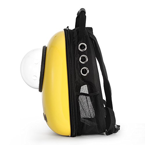 image for LEMONDA Portable Travel Pet Carrier Backpack,Space Capsule Bubble Desi