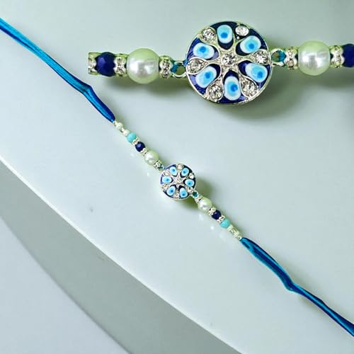 Image of Traditional Premium Rakhi for Brother - Celebrate the Eternal Sibling Bond | Kundan Rakhi | Raksha Bhandhan | Free Roli Chawal | PoPo Toys