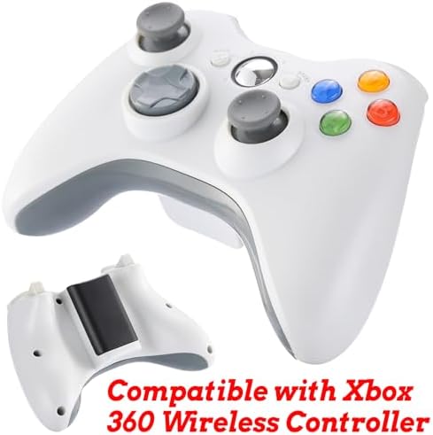 Finera Replacement Battery Pack Cover for Microsoft Xbox 360 Wireless Controller, 4 Pack Black - 3