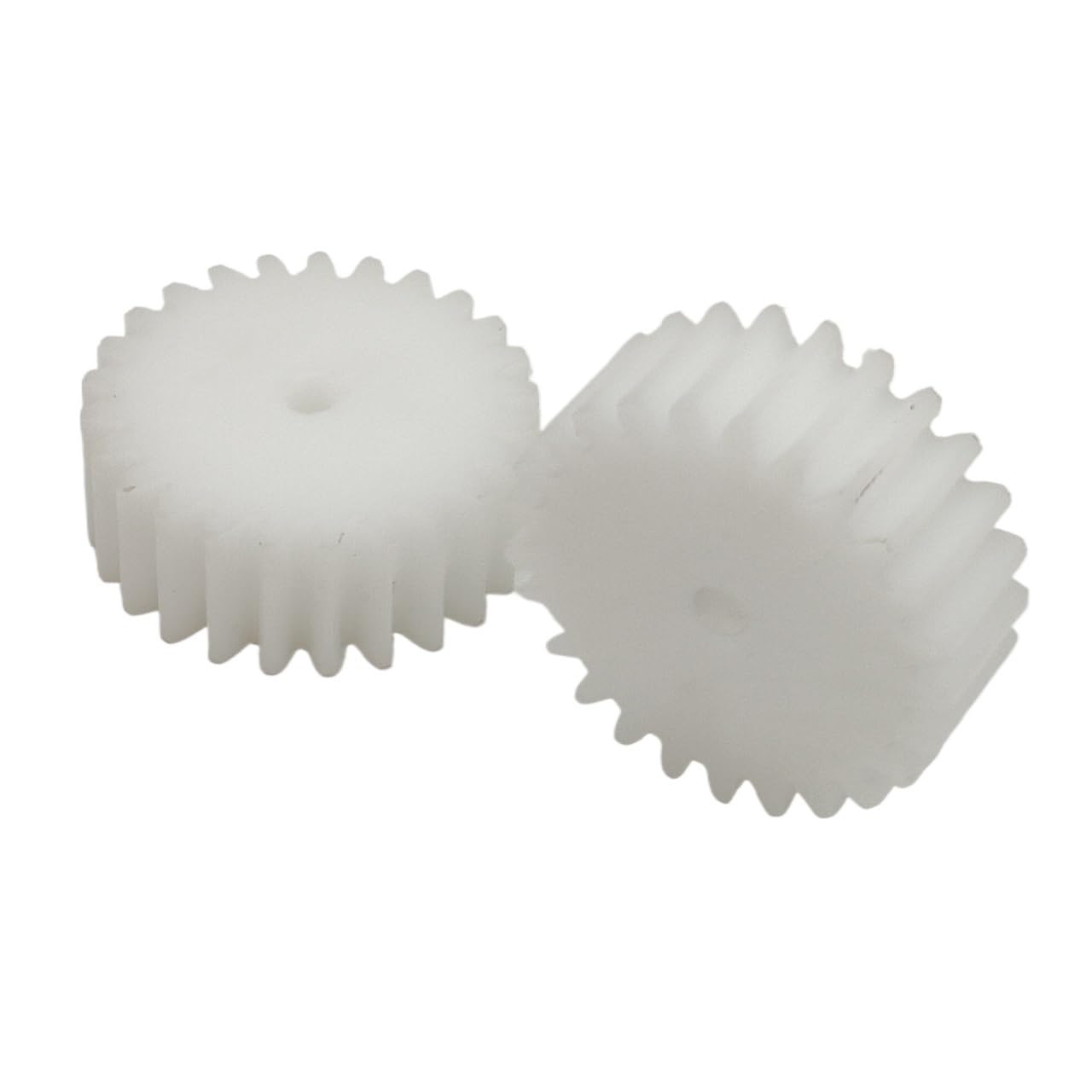 Cylindrical Drive 2pcs 1.5M 27 Teeth Plastic Straight Teeth Gear 44mm Diameter 15mm Thickness Motor Gear 1.5 Module 27T Flat Spur Gear Rack Machinery(6.35mm BORE)