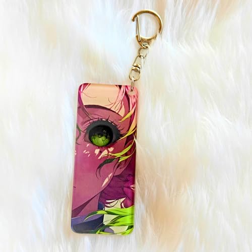 Image of Anime Acrylic Glowing Eyes Keychain | Luminous Eye Glow Key Ring | Premium Otaku Accessory for Bags, Bikes, Cars, Backpacks & Keys