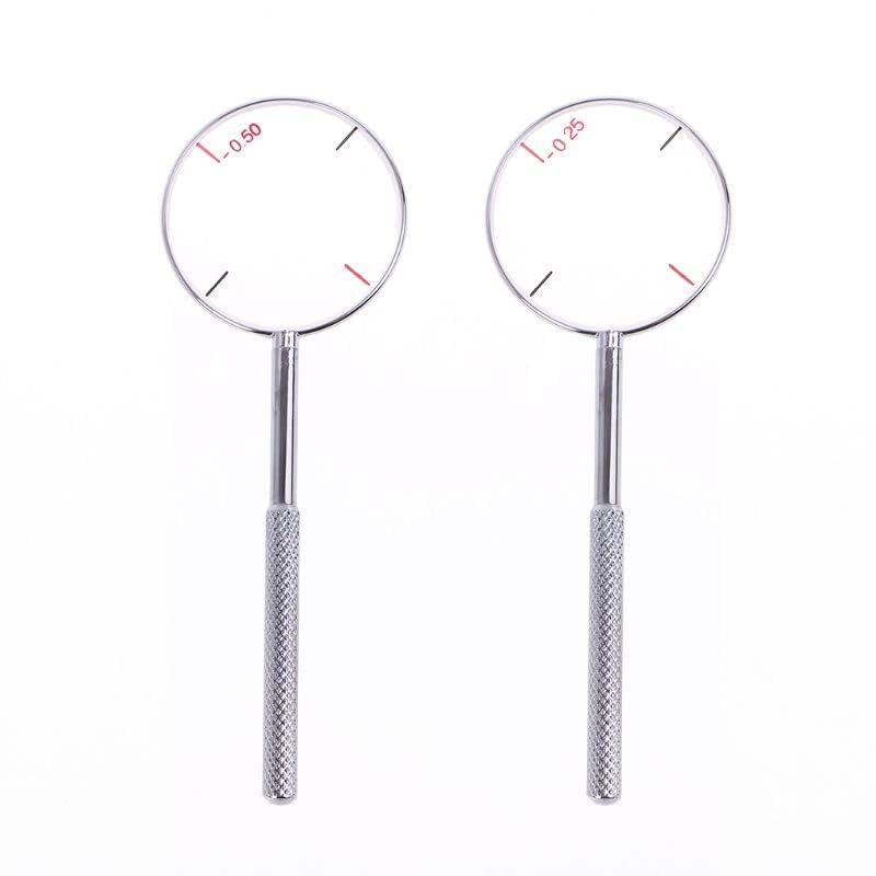 2 pcs Optometry 0.25/0.50 Trial Jackson Cross Cylinder Diopters Tool