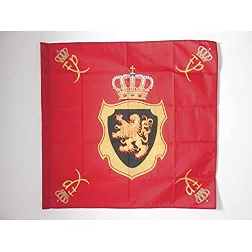 AZ FLAG, Royal Standard of Belgium Flag, 3x3 Ft, 100% Polyester Belgian Kingdom Banner with Sleeve, Fade Resistant