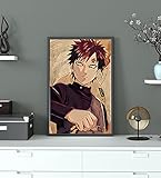 n Poster Compatible with Gaara Manga Series Character Picture for Walls, Unframed Posters Print, Wall Art, Print Poster, Home Decor, Art Decor, Home Design
