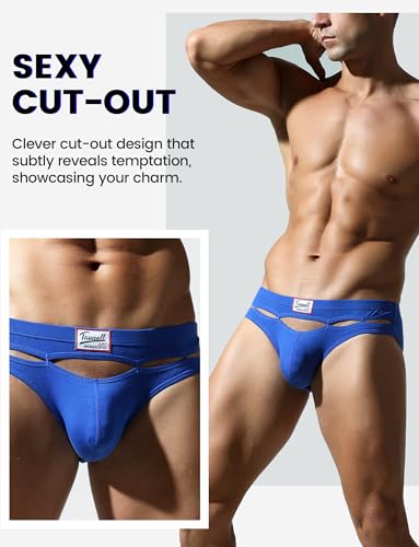 SEAUR Men's Thong Underwear Jockstrap Stretchy Cotton Low Rise Bikini Briefs Athletic Fitness Lingerie4