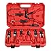 9PCS Hose Clamp Pliers for Fuel Oil and Water Hoses, Long Reach Hose Clamp Remover Kit with Flexible Wire Clic R Type Swivel Jaw Flat Band Pliers Set