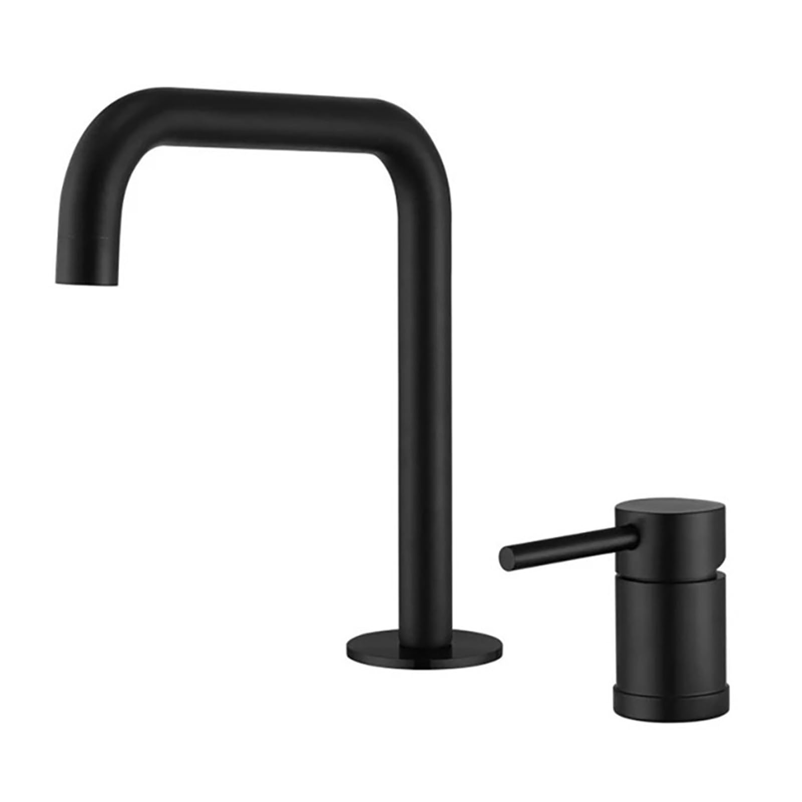 Grifo de lavabo de acero inoxidable 304 cepillado monomando para lavabo de encimera baño