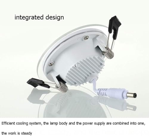 Plafonnier LED encastrable variable contre la fatigue oculaire avec lumière chaude 3000K - 3