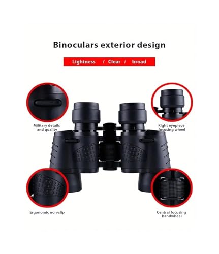 Binoculares visión nocturna 80X80 alto aumento HD miniatura 4