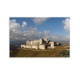 Poster mit romanischer Architektur, Krak des Chevaliers, 
