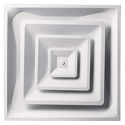 Accord Ventilation ABCD2X2 Ceiling Diffuser, 24in x 24in, White (Renewed) - //coolthings.us