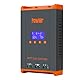 PowMr 60A MPPT Laderegler, 12V/24V/36/48V/160V (Max) DC Eingang, LCD Display Solar Laderegler für Vented Sealed Gel Li-Ion Ni-Cd Batterien, Unterstützt 12 (Max) Parallelschaltungen
