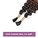 DSEKCAIN T1B/4/27 Ombre Brown Color Human Braiding Hair For Boho Braids Human Hair Deep Wave Crochet Hair for Bohemian Braids Double Drawn 100 Grams (2 of 50 g) 18 inch