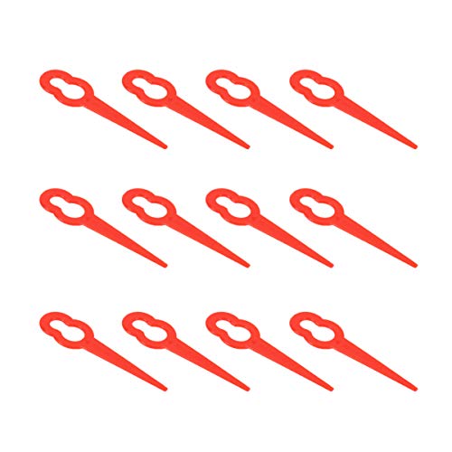 Hemobllo 100 Pezzi Lame per interruttori veloci in plastica Lame per decespugliatore per Erba Trimmer Lame per Sostituzione di Lame per Trim veloci
