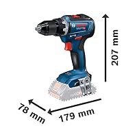 Bosch Professional 18V System Akku Bohrschrauber GSR 18V-55 (max. Drehmoment 55 Nm, 1.800 min⁻¹, inkl. 2x Akku ProCORE18V 4.0Ah, Schnellladegerät GAL 18V-40, Einlage, L-BOXX) – Ansicht 2