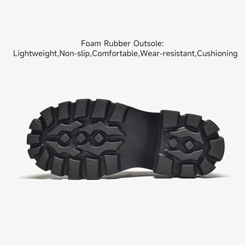 Image of BEAU TODAY Chunky Loafers Women,Platform Loafers for Women,Lug Sole Slip On Leather Classic Penny Shoes,Comfortable Office Work Business Casual Dress Shoes