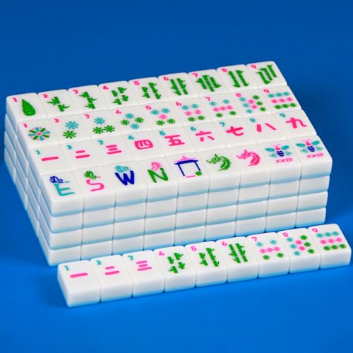 YANMEIYA Juego Americano Mahjong Set con 166 Fichas