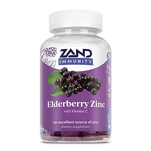 ZAND Elderberry Zinc Immunity Gummies with Vitamin C | Year-Round Immune Support for Children & Adults | 60ct, 30 Serv.