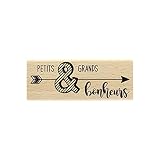 Florilèges Design FE117048 Bonheur Fléché Tampon Bois 4 x 10 x 2,5 cm