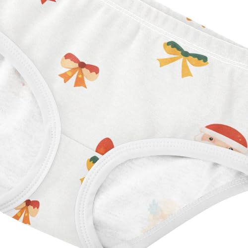 Girls' Cotton Panties Briefs Underwear for Girls Christmas Bows4