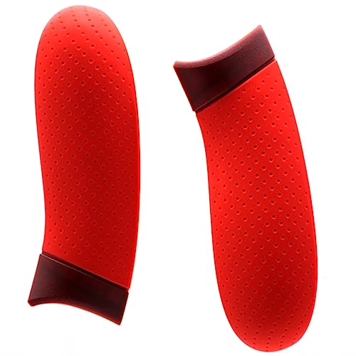 Image of Deal4GO Left & Right Side Rails Panel Rear Handle Rubberized Grips Replacement for Xbox Series S|X Controller (Special Red)