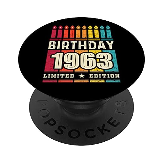 1963 Popsocket para teléfono, edición limitada 1963 cumpleaños 1963 PopSockets PopGrip Intercambiable
