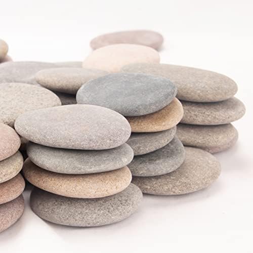 BLXQI Painting Rocks, 97-105 PCS, 18 Pounds, 2.33"-3.72" Size, DIY Craft Rocks, Natural Stones