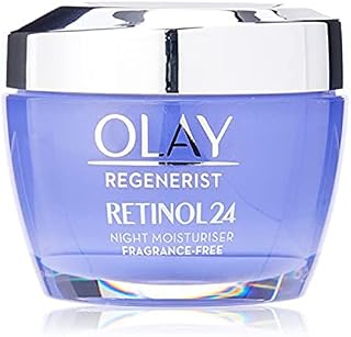 Olay Regenerist Retinol Night Cream, Unique Formula With Retinol & Vitamin B3, 14 Sleep To Smooth & Glowing Skin, 50ml (Pack of 1)