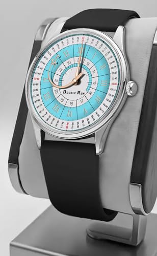 Image of DOUBLERUN Analog Watch, Silicone Strap, Roman Numerals, 24-Hour Display