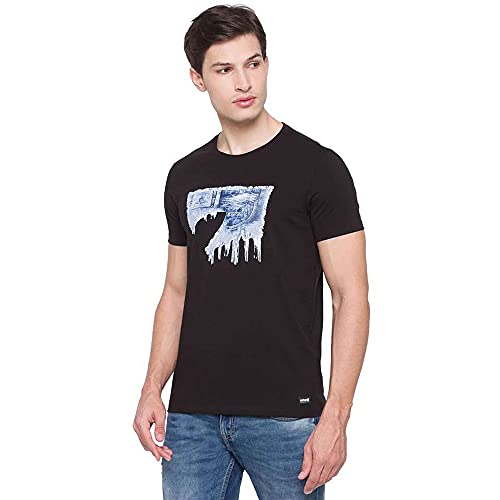 Image of Spykar Men's Solid Slim Fit T-Shirt