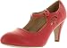 Chase & Chloe Women's Kimmy-21 Regular |Mary Jane | Mid Heel Shoes