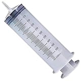 Siringa per liquidi densi, siringa per clistere in plastica da 500 ml con adattatore - Strumento di ricarica in scala trasparente per vernice e resina epossidica