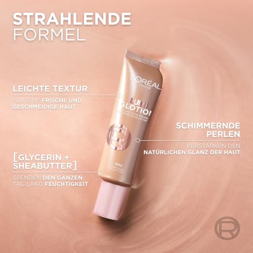 L'Oréal Paris Lumi Glotion, Natural Glow Make Up, Farbe 903 Med Glow, 40ml – Ansicht 4