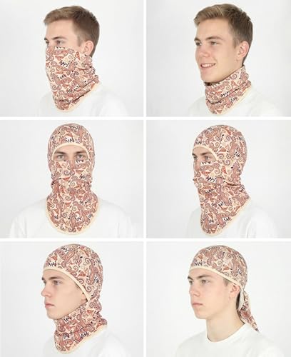 Image of BOCOMAL FR Face Mask Flame Resistant Balaclava 5.5oz Lightweight Arc Rated Helmet Liner Covering Hood for Welding