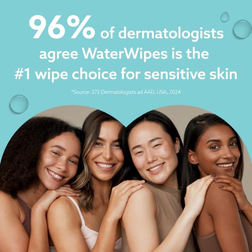 WaterWipes Beauty Sensitive+ On-The-Go Facial Wipes, 99.9% Water, Unscented Hypoallergenic Face Cleanser Wipes for Sensitive Skin, Double Cleanse & Skincare Routine, 100ct, (10 Packs) - image 9