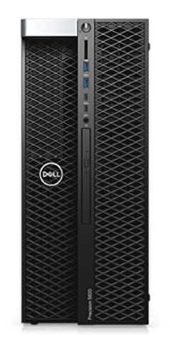 Image of Dell Precision T5820 Workstation Desktop | Core i9-10940X - 4TB HDD + 1TB SSD Hard Drive - 64GB RAM - Nvidia RTX A5000 | 14 cores @ 4.6 GHz - 16GB GDDR6 Win 11 Pro Black (Renewed)