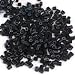 Prolinks- 500 pcs Premium Silicone Lined Copper Micro Rings Links Beads Tubes For I-Tip Hair Extensions (Black- 4 mm)