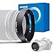 Produktbild Gegenlichtblende 55 mm, Universal-Gegenlichtblende für Kamera aus Metall, 55 mm, kompatibel mit allen Filtermarken mit 55 mm Ø Objektivdeckel + 55 mm Objektivdeckel