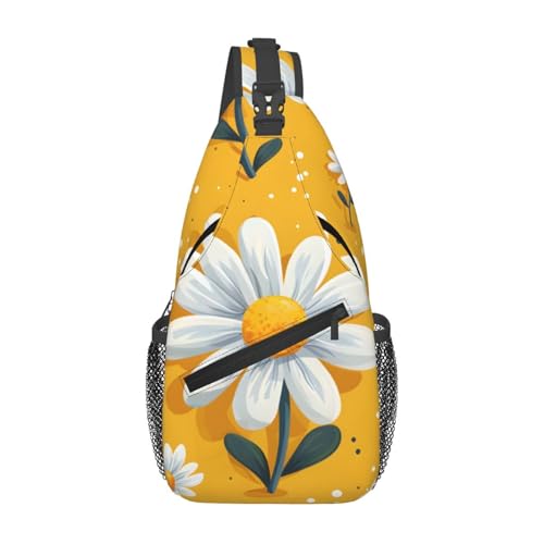 Bolso bandolera con patrón floral para hombre y mujer miniatura 1