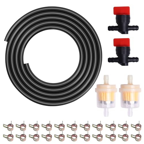 Eunice - Kit de manguera de combustible de 1/4 pulgadas para Kawasaki Kohler Briggs & Stratton - Motores...