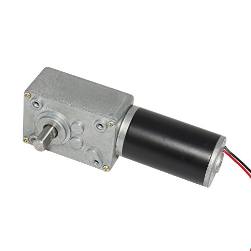 BEMONOC 12v DC Motor 160 RPM Dc Worm Geared Motor with Metal Gear Box for Diy Parts - Thumbnail 4