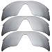 IMYTPFT 3 Compatible/Replacement For Lenses oakleys Radar Range Titanium Mirror Polarized