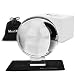 Photograph Crystal Ball with Stand and Pouch, K9 Crystal Suncatchers Ball with Microfiber Pouch, Decorative and Photography Accessory (110mm/4.33" Set, K9 Clear)