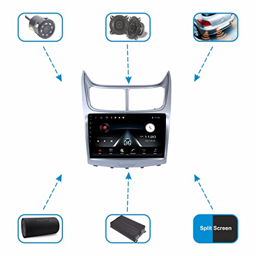 Image of 9 inch Android 10 Car Stereo for Chevrolet Sail | Wireless Apple CarPlay & Android Auto | 2GB /16GB | Full HD Touchscreen | WiFi /GPS /Bluetooth | Frame & Reverse Parking Camera Included