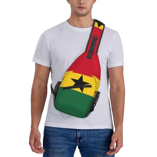 Mochila cruzada de Ghana con estampado cultural unisex 2