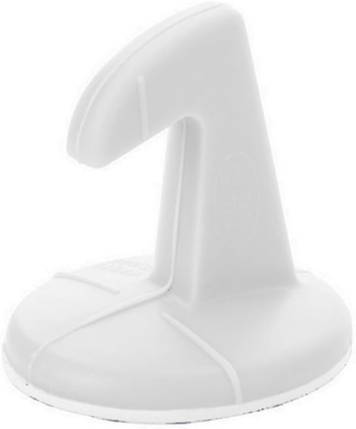 Silicone Door Knob Wall Guard with Hook, Thick Anti Collision Pad White