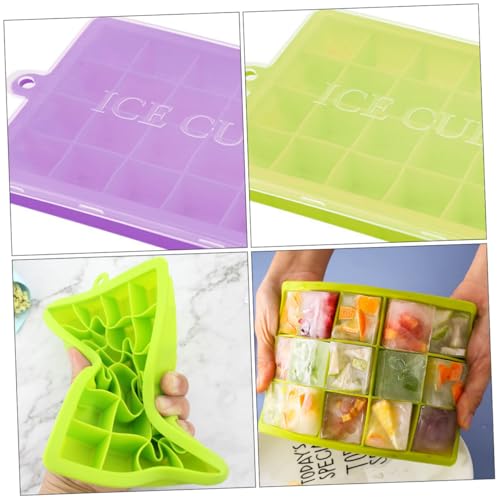 Molde para cubitos de hielo de silicona Zerodeko 3 piezas con tapa miniatura 2