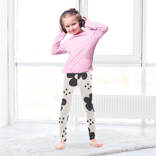 GuoChe Black Flowers Girls Shorts Cotton Cartwheel Shorts Streetwear Under Skirt4