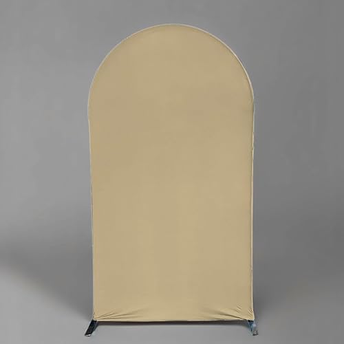 Miniatura 9 de HUAYI Cubierta de telón de fondo de arco marrón para fiesta de cumpleaños, boda, baby shower, decoraciones de Chiara, cubiertas de pared arqueadas,