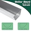 Memrita Gutter Guard 5'', 48 Ft Stainless Steel Micro-Mesh Gutter Cover, Fits for 5'' Width Gutter System and Any Roof, Universal Leaf Filter Prevent Clogged Downspouts, 15 Pack Per Box